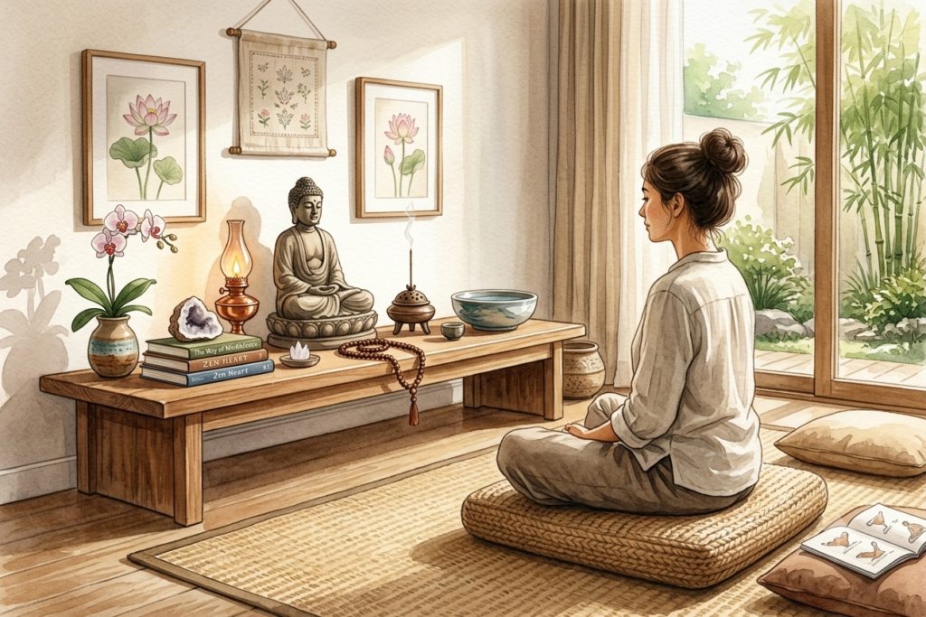 Comment créer un espace ou un autel de méditation chez soi