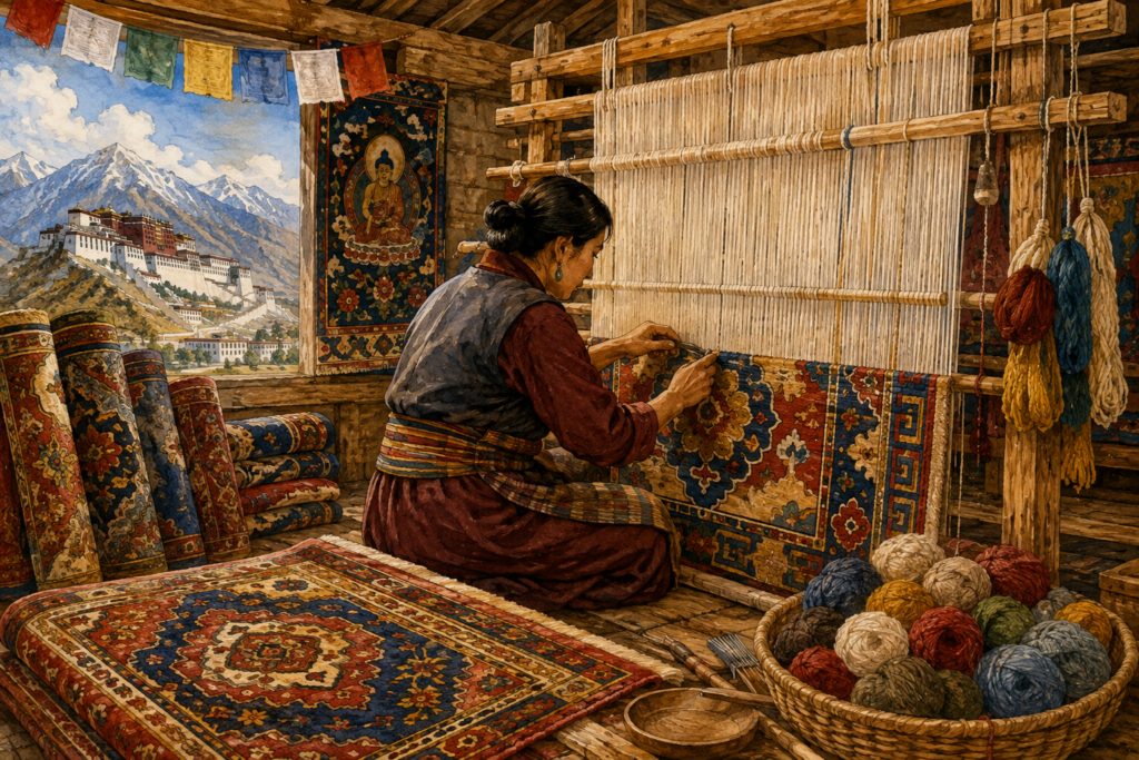 art tapis tibetain