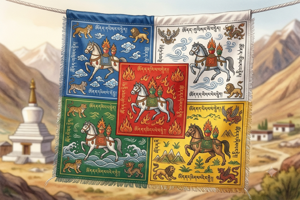 drapeau de priere lungta