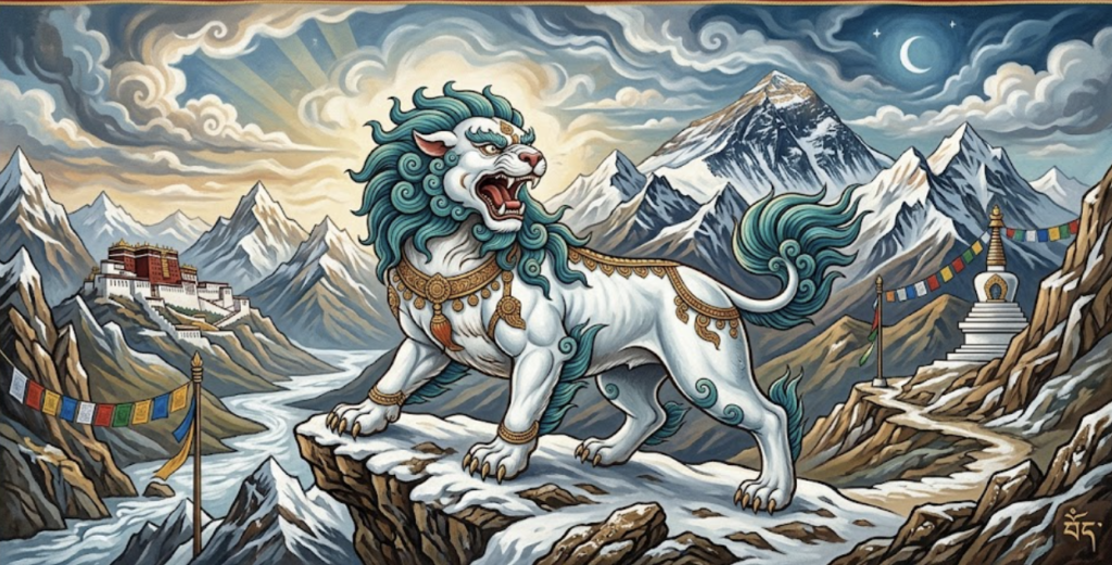 lion des neiges tibet