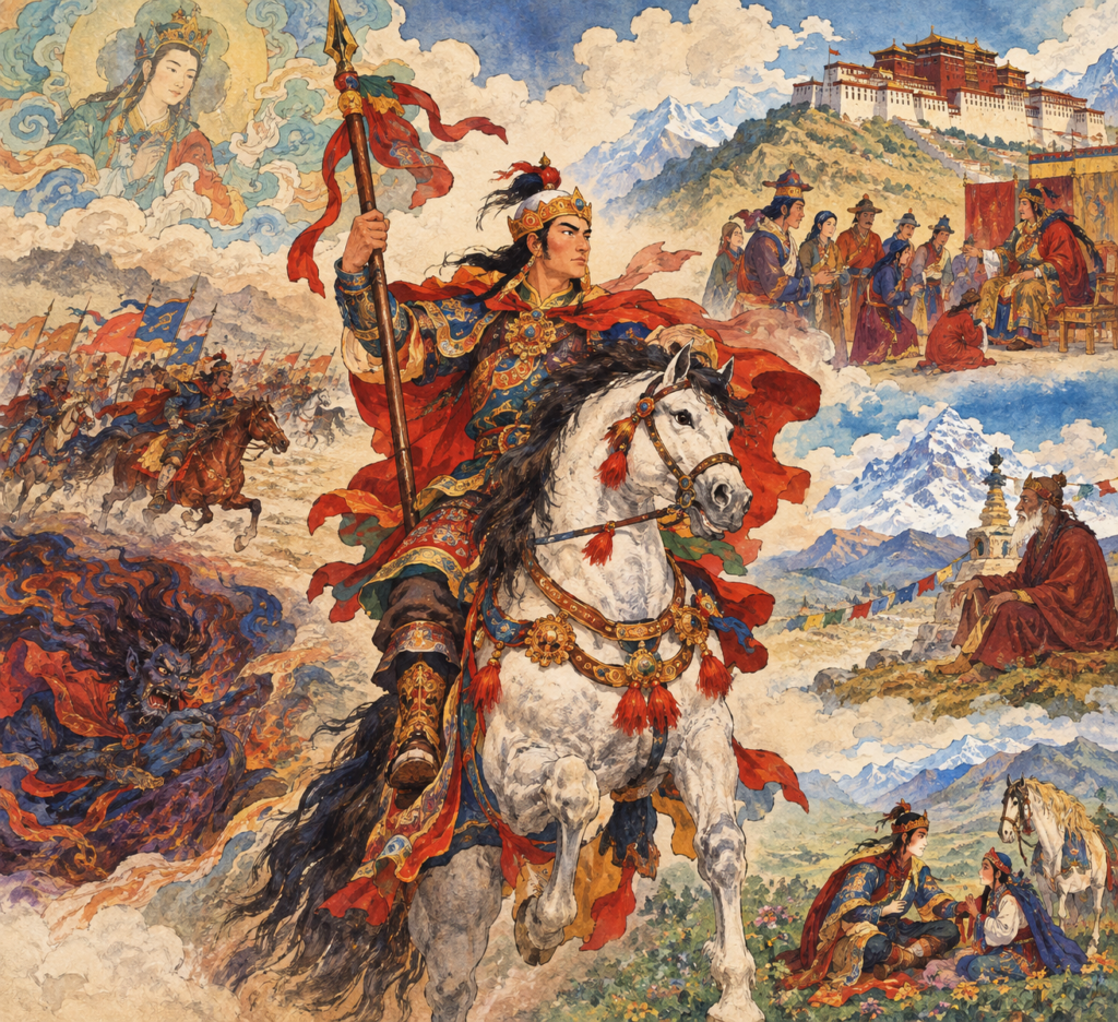 Les récits mythologiques de l’épopée du Roi Gesar de Ling