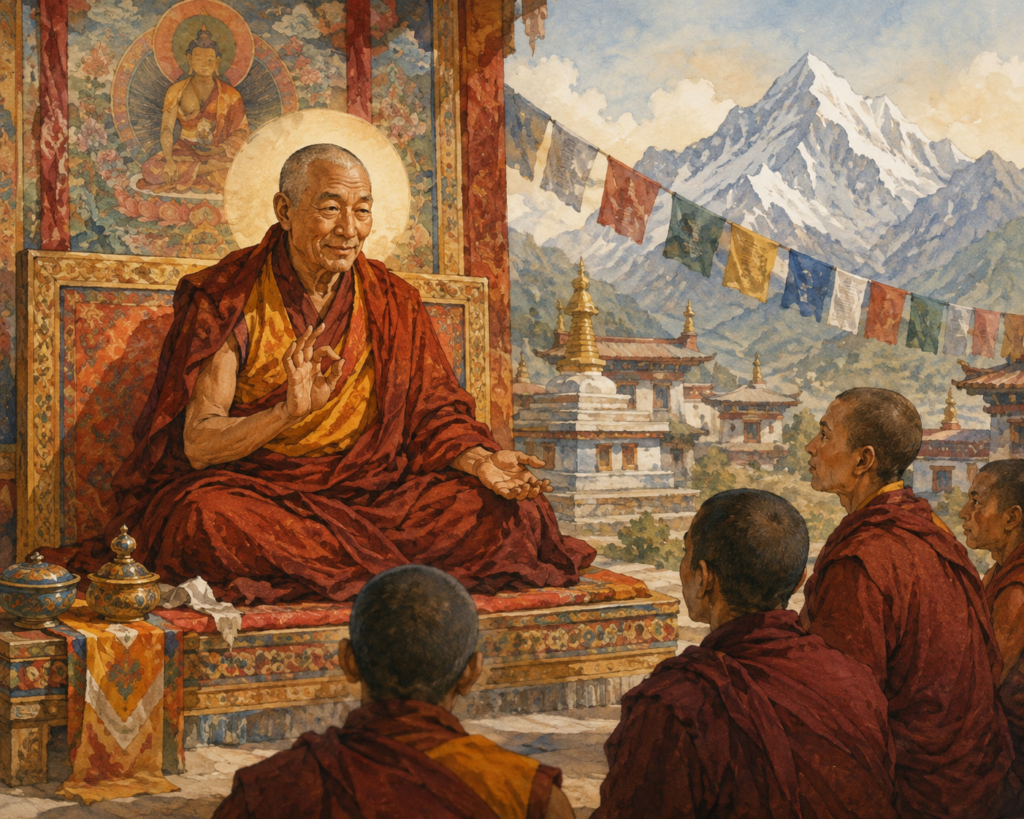 role lama bouddhisme tibetain